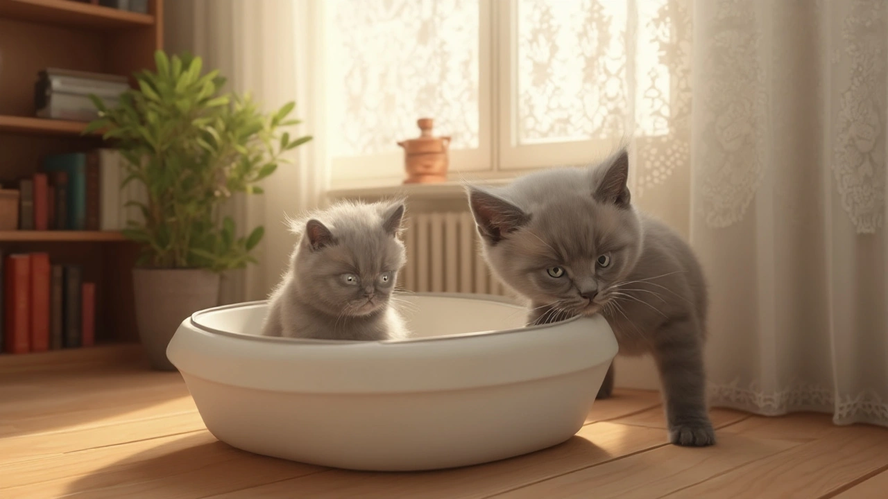 Как приучить котёнка к лотку: пошаговое руководство