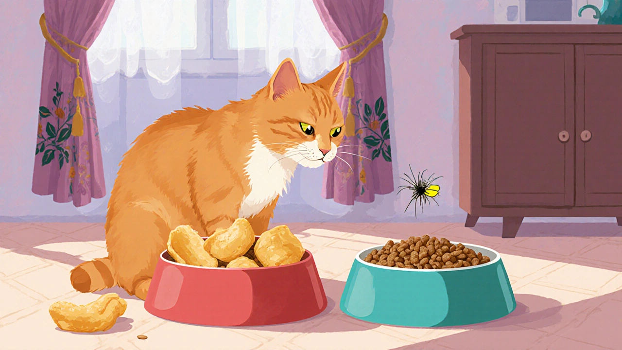 Сравнение курицы и сухого корма