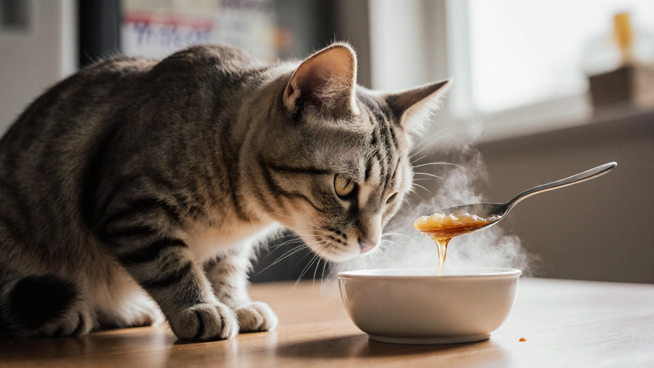 Что может соблазнить больную кошку поесть?