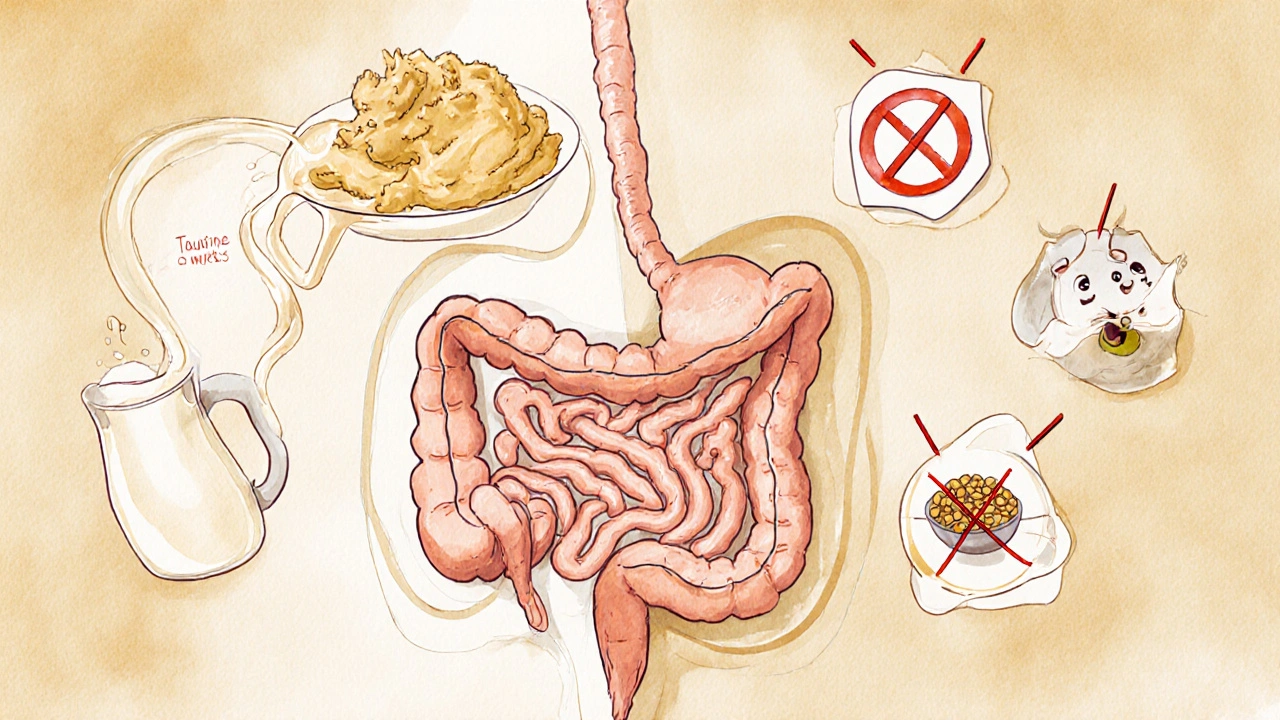 Схема пищеварения котёнка: молоко переходит в мягкую пищу с важными питательными веществами.