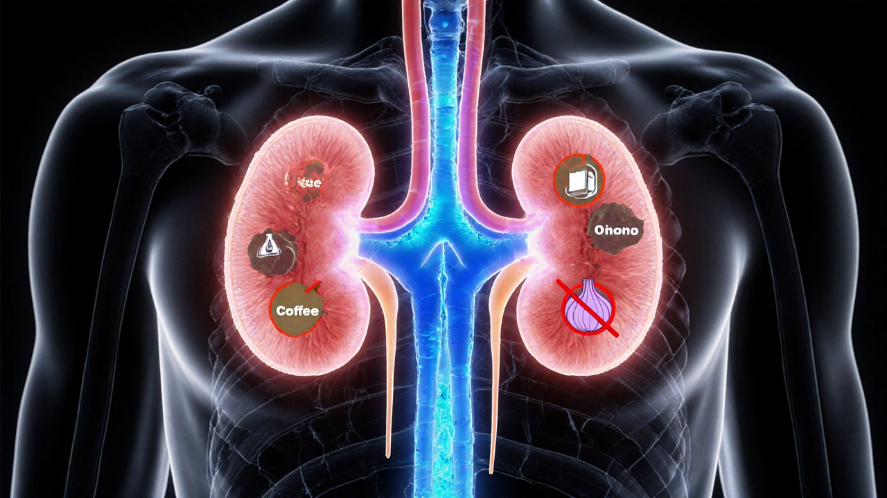 Схематичное изображение внутренних органов кошки с путями воды и токсинов.