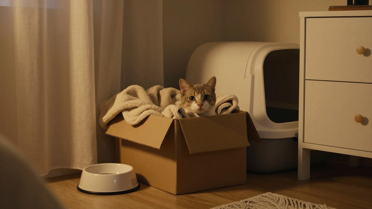 Где должна спать кошка в свою первую ночь: безопасное и спокойное место для адаптации