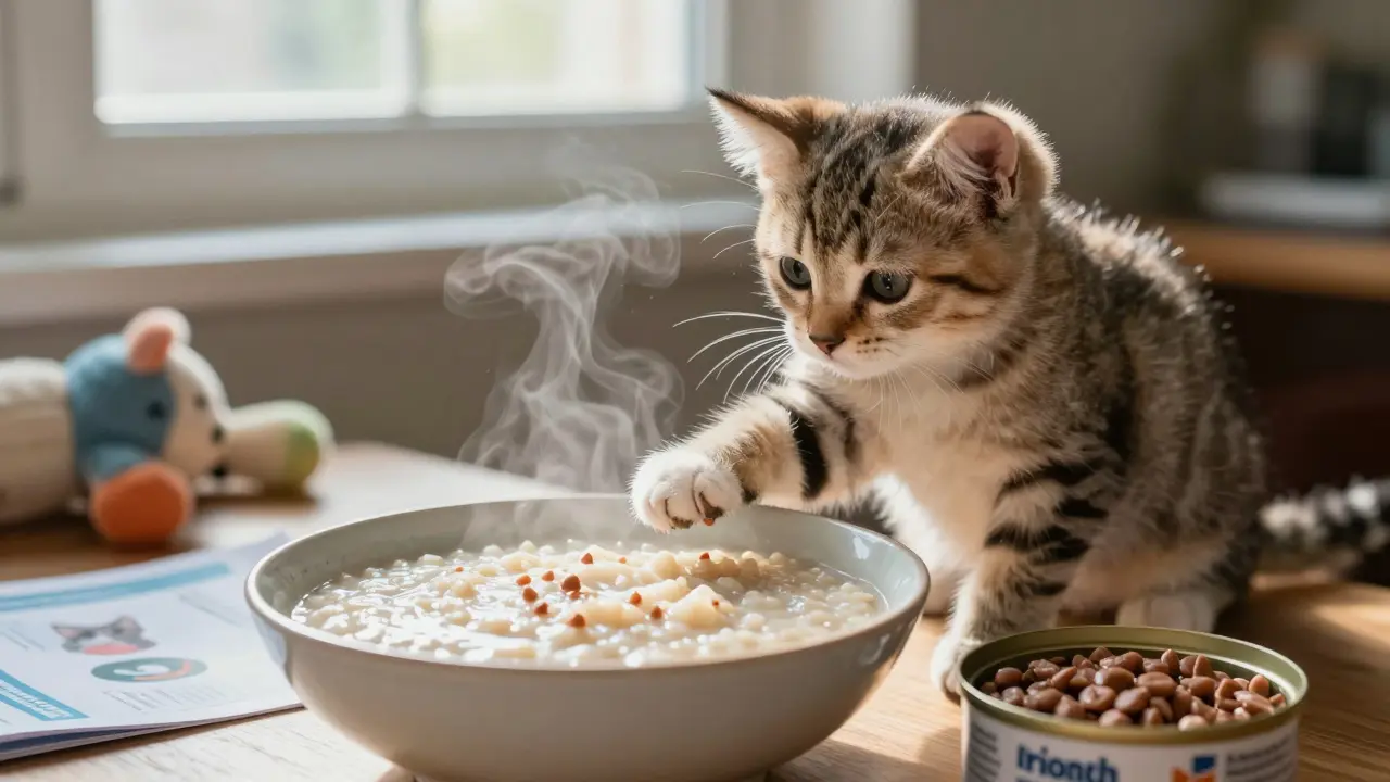 Какую кашу варить котенку: лучшие варианты и что исключить из рациона