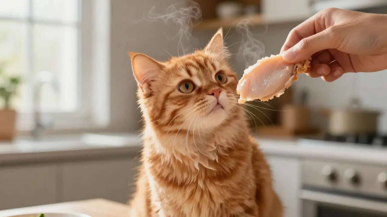 Можно ли кормить кота вареной курицей: правила, польза и риски